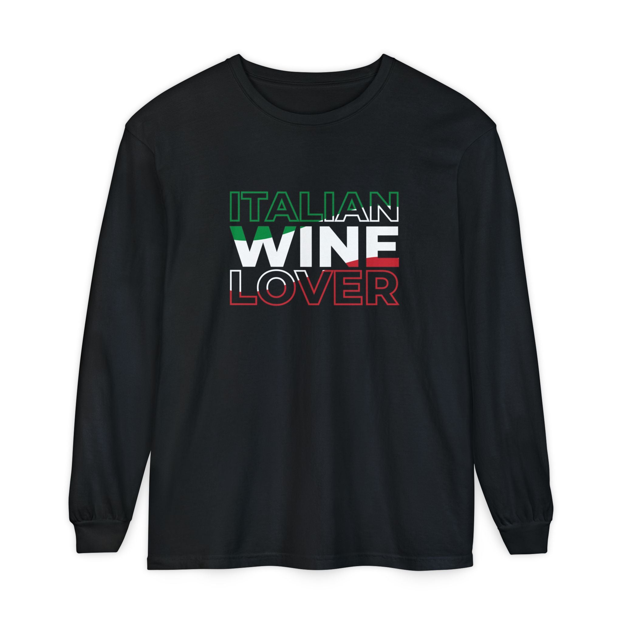 Italian Wine Lover Long Sleeve T-Shirt