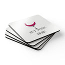 Coaster Set - Funny Wine Enthusiast Corkwood Coasters