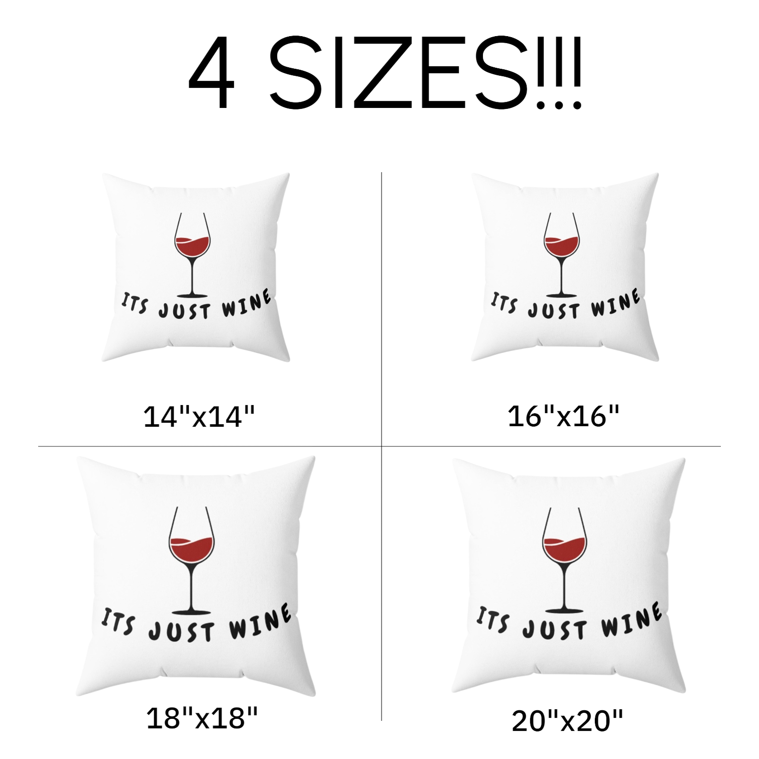 Funny Wine Lovers Pillow — Humorous Wine Quote Decorative Throw Pillow
