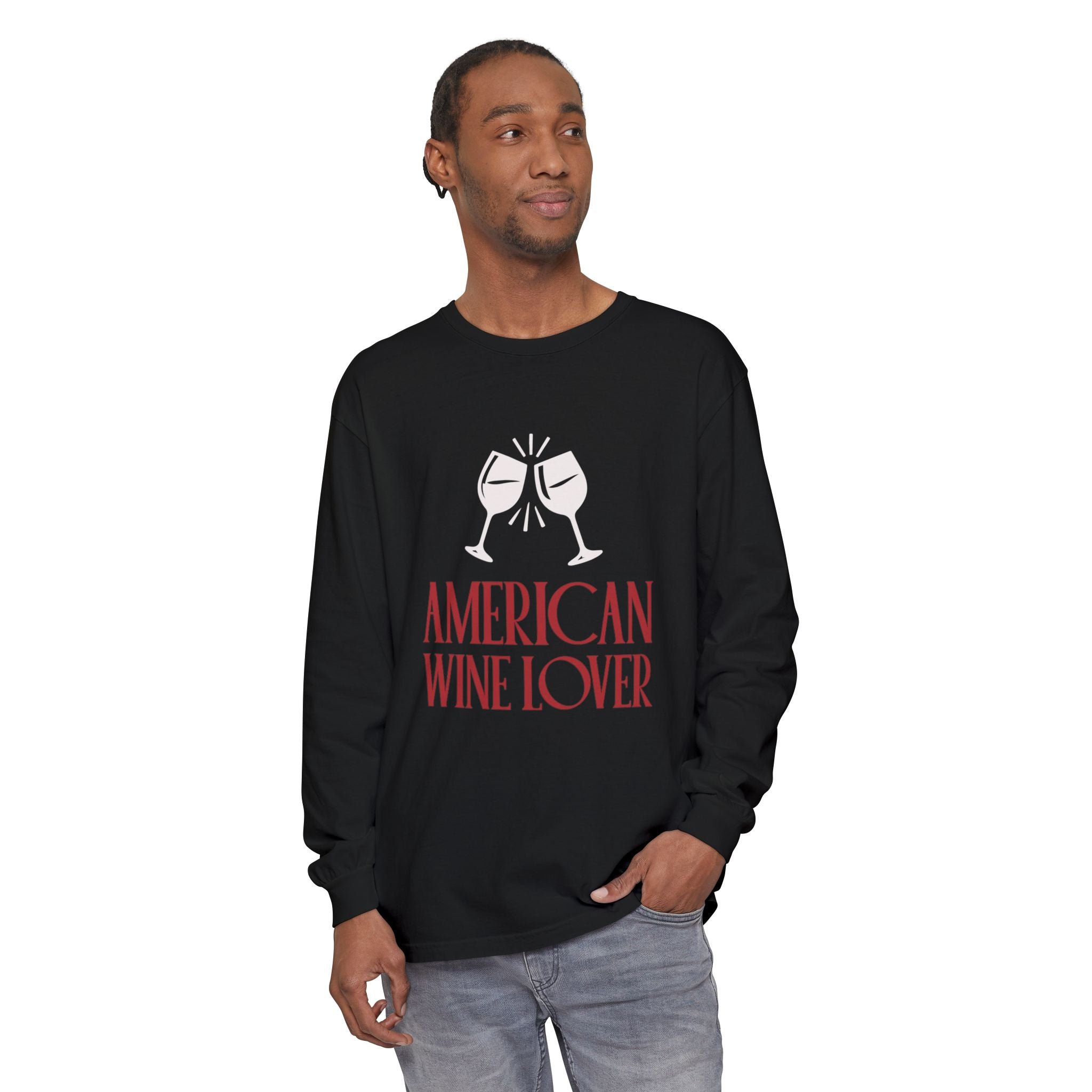 American Wine Lover Long Sleeve T-Shirt