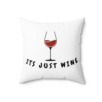 Funny Wine Lovers Pillow — Humorous Wine Quote Decorative Throw Pillow